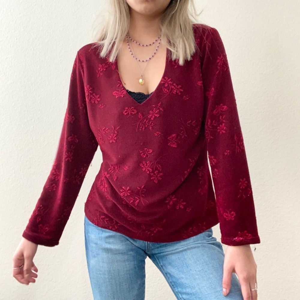 Red Butterfly Blouse 🦋❤️!!